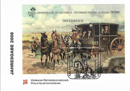 Austria 2008 Rainbach I.M . Kerschbaum Postal Carriage Joint Issue With Czech Card - Emissions Communes
