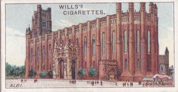 Gems Of French Architecture 1916 Wills Cigarette Card, 2 St  Cecile Cathedral, Albi - Wills