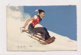 PARTIE DE LUGE EN SUISSE -illustrée MARTIN -N° 603 - - Saint-Martin