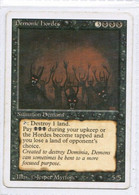 MAGIC The GATHERING  "Demonic Hordes"---REVISED (MTG--135-7) - Other & Unclassified