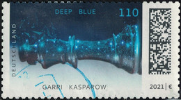 Allemagne 2021 Oblitéré Used échecs Deep Blue Bat Garri Kasparov Y&T DE 3373 SU - Gebruikt