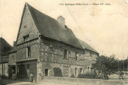 Aubigny Ville * Rue Et Maison Du Village * Villageois - Aubigny Sur Nere