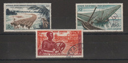 AEF 1955 Série Ressources PA 58-60, 3 Val Oblit Used - Oblitérés