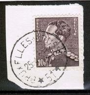 POORTMAN, COB 848A Sur Fragment, Oblitération Centrale BRUXELLES/51, Superbe - Used Stamps