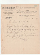 71-L.Moisseney...Clos De L'Epervier...Vins Blanc & Eaux-de-Vie De Marc....Saint-Loup-de-la-Salle..(Saône-et-Loire)..1907 - Altri