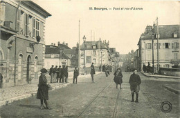 Bourges * Le Pont Et La Rue D'auron * Poste De Police - Bourges