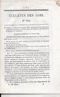 Ordonnance  De  1841 Concernant La Contribution Aux Chambres Du Commerce - Décrets & Lois