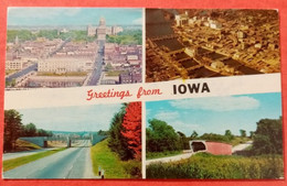 CP, états Unis, Greetings From IOWA State Capitol Des Moines Multiview - Other & Unclassified