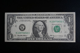 (M) 1999 USA America 1 Dollar Washington Paper Money Banknotes Currency (UNC) - Billetes De La Reserva Federal (1928-...)