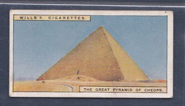 Wonders Of The Past 1926 - Original Wills Cigarette Card - 8 Great Pyramid Of Cheops - Wills