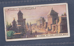 Wonders Of The Past 1926 - Original Wills Cigarette Card - 44 Tombs By The Apian Way - Wills