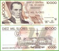 ECUADOR 10000 SUCRES 1998  AŃ  P-127e UNC - Equateur