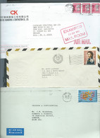 Lot De 3 Lettres Affranchies Par Timbre De  Hong Kong  Britanique )   Mald 100 - Storia Postale