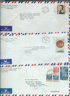 Lot De 3 Lettres Affranchies Par Timbres De  Hong Kong  Britanique )   Mald 101 - Cartas & Documentos