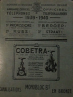 Officieel Telefoonboek - Geheel België - 1939-1940 - Beroepen - Genealogie - Oorlog 1939-45