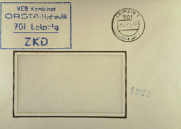 Fern-Brief Mit ZKD-Kastenstempel  "VEB Kombinat ORSTA-Hydraulik 701 LEIPZIG" Vom 3.2.71 Nach Bad Salzungen - Brieven En Documenten