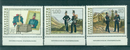 Liechtenstein 1991 - Y & T N. 961/63 - Contingent Militaire Du Liechtenstein (Michel N. 1020/22) - Nuevos