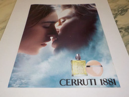 ANCIEN PUBLICITE   PARFUM 1881 POUR HOMME CERRUTI 2008 - Unclassified