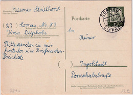 BRD - Cornau ü. Diepholz Poststelle I Ganzsache N. Ingolstadt 1962 - Unclassified