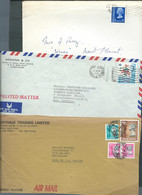 Lot De 3 Lettres Affranchies Par Timbres De  Hong Kong  Britanique )   Mald 111 - Storia Postale