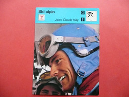 FICHE  SKI ALPIN  JEAN CLAUDE KILLY  Raconte Son Commando Au Chili - Invierno