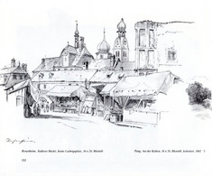 Christian Mali 1832-1906 - Rosenheim äußerer Markt Druck - Dessins