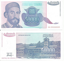 Yugoslavia 50.000 Dinara 1993. UNC Zero Numbered - Joegoslavië