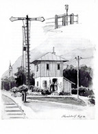 Christian Mali 1832-1906 - Bahnwärterhaus In Oberaudorg Druck - Dessins