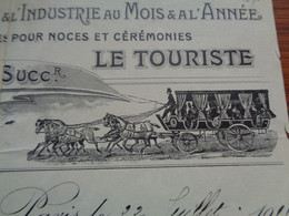 FACTURE - 75 - DPT DE LA SEINE - PARIS 18ème -1911 - LE TOURISTE - HENRI ARON / 20 RUE LAGILLE - VOIR DETAIL - Non Classés