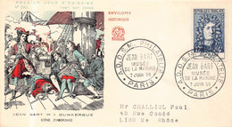 FDC - Premier Jour  - Jean BART - Musée De La Marine  - Juin  1958 - PARIS - 1950-1959