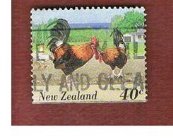NUOVA ZELANDA (NEW ZEALAND) - SG 1901 -  1995 FARMYARD ANIMALS: RED JUNGLEFOL    -  USED° - Gebraucht