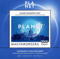 Hungary - 2021 - Planet Budapest Sustainability Fair And Summit - Mint Souvenir Sheet - Ungebraucht