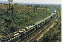 Lot 2 Cp - Chemins De Fer Français - TRAIN AUTOS COUCHETTES N°84 Et 64 - Andere & Zonder Classificatie