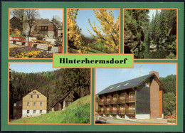 F5497 - TOP Hinterhermsdorf HO Gaststätte Erbgericht Niedermühle VEB Baumechanik Gotha Erlag Bild Und Heimat Reichenbach - Hinterhermsdorf