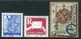 YUGOSLAVIA 2002 Definitive Rtes A, R, E Used.  Michel A-C3082 - Usati