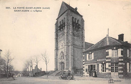 La Ferté Saint Aubin          45        Place. Eglise. Café       (voir Scan) - La Ferte Saint Aubin