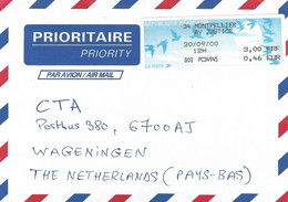 France 2000 Montpellier Av Justice Meter Olivetti “PR50” « Oiseaux De Jubert » Cover - 1990 « Oiseaux De Jubert »