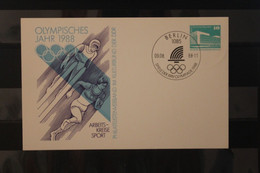 DDR 1988; Ganzsache Olympisches Jahr 1988, Sonderstempel - Privé Postkaarten - Gebruikt