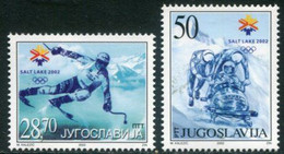 YUGOSLAVIA 2002 Winter Olympic Games MNH / **.  Michel 3058-59 - Ungebraucht