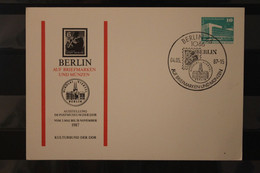 DDR 1987; Ganzsache Mit Zudruck: Ausstellung Im, Postmuseum, SST Handabgeschlagen - Cartoline Private - Usati