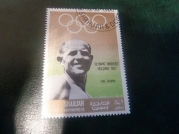 Sharjah - Dependencies - Olympic Winners Helsinki 1952 - Val 1 Rl - Air Mail - Polychrome - Oblitéré - Année 1968 - - Estate 1952: Helsinki
