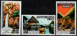 1977 Sites Touristiques Béninois YT 403-5 / Sc 385-7 / Mi 112-4 Neuf Sans Charniere / MNH / Postfrisch - Benin – Dahomey (1960-...)