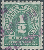 United States,U.S.A, 1926 Revenue Stamp Cordials.WINES,Etc.Obliterated - Revenues