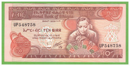 ETHIOPIA 10 BIRR 1991  P-43b  UNC - Etiopia