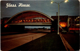 Oklahoma Turnpike Glass House Restaurant At Night At Midway Point Between Tulsa And Joplin Missouri - Tulsa