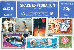 SPACE EXPLORATION - CONQUETE De L' ESPACE - POCHETTE De 18 TIMBRES - - Collections