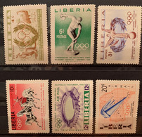 LIBERIA - MH* - 1956 - # 498/503 - Liberia