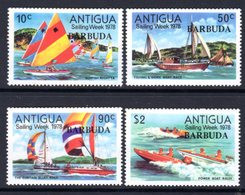 BARBUDA - 1978 SAILING WEEK SET (4V) FINE MNH ** SG 403-406 - Barbuda (...-1981)