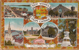 991 – Early 1900 - Halifax Nova Scotia – Best Wishes From Canada – Multiviews – Undivided Back – Good Condition - Halifax