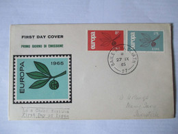 Busta FDC Irlanda Europa Cept 1965 - Cartas & Documentos